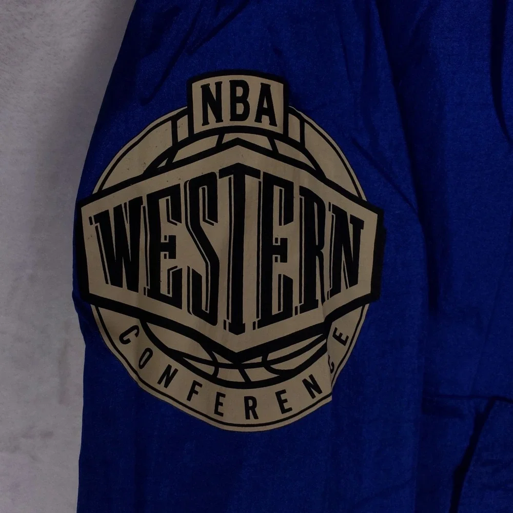 Denver Nuggets Mitchell & Ness NBA Small Windbreaker Jacket‎ Blue Yellow NWT